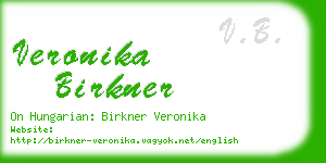 veronika birkner business card